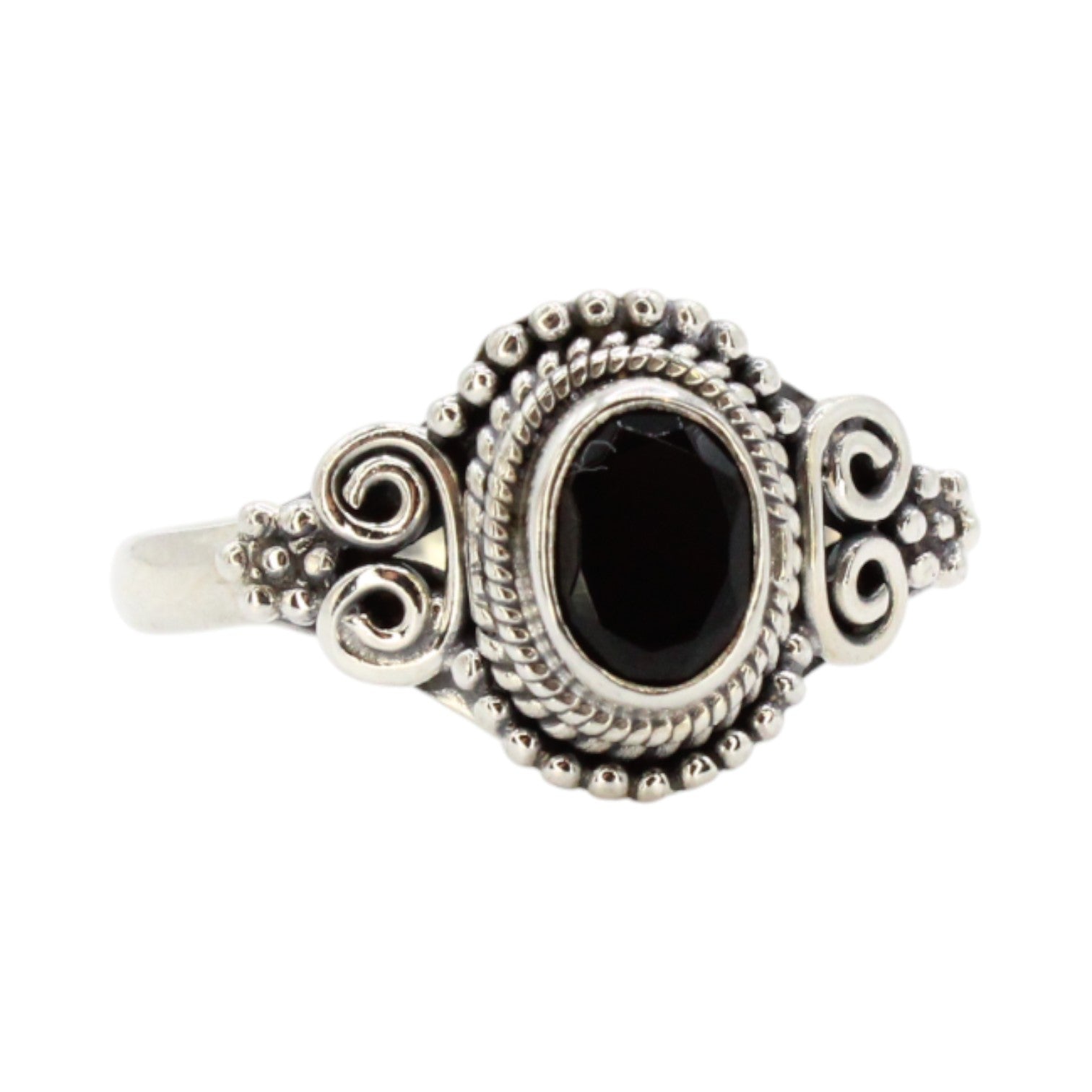 Genuine Oval Black Onyx Ring