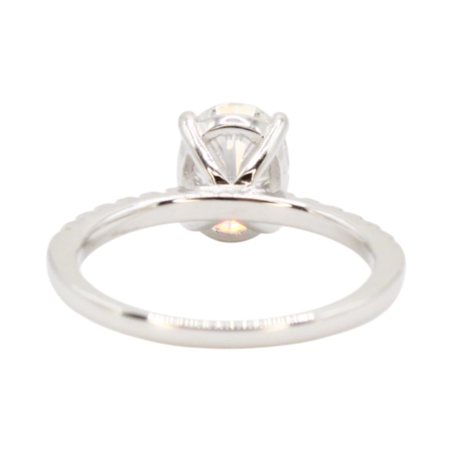Moissanite 2ct Oval Solitaire Ring