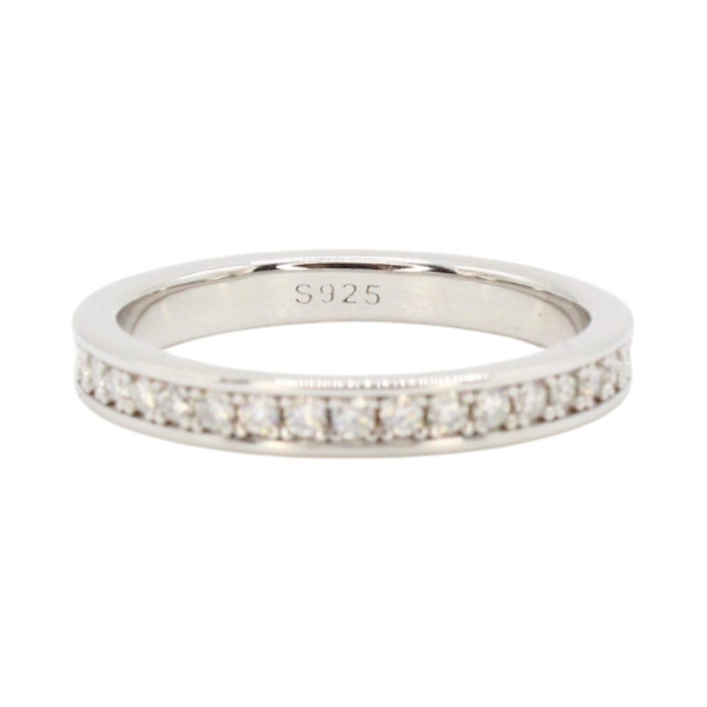Moissanite 1.5mm Full Channel Anniversary Band Ring