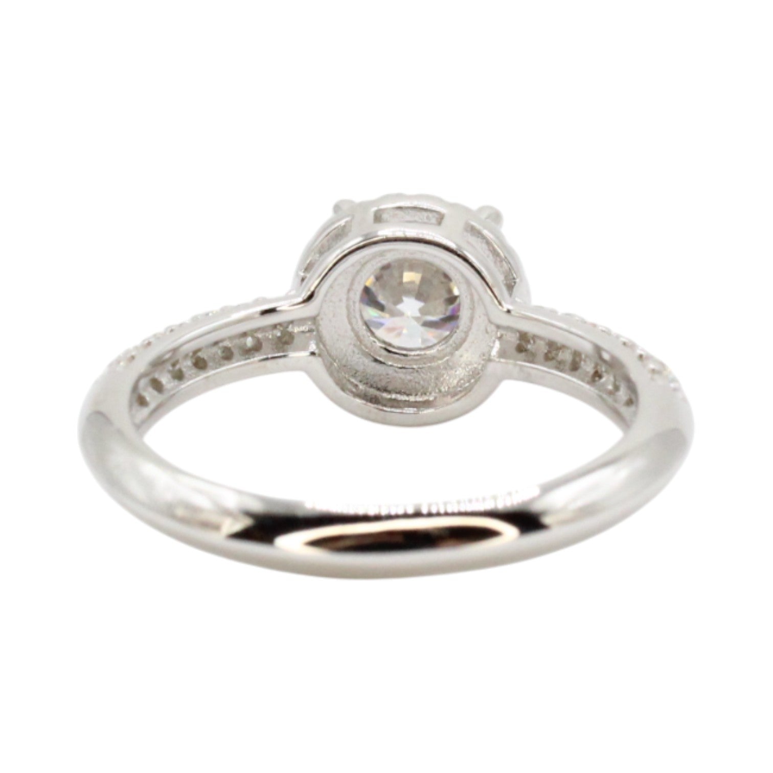 Moissanite 1.25ct Solitaire With Halo Ring