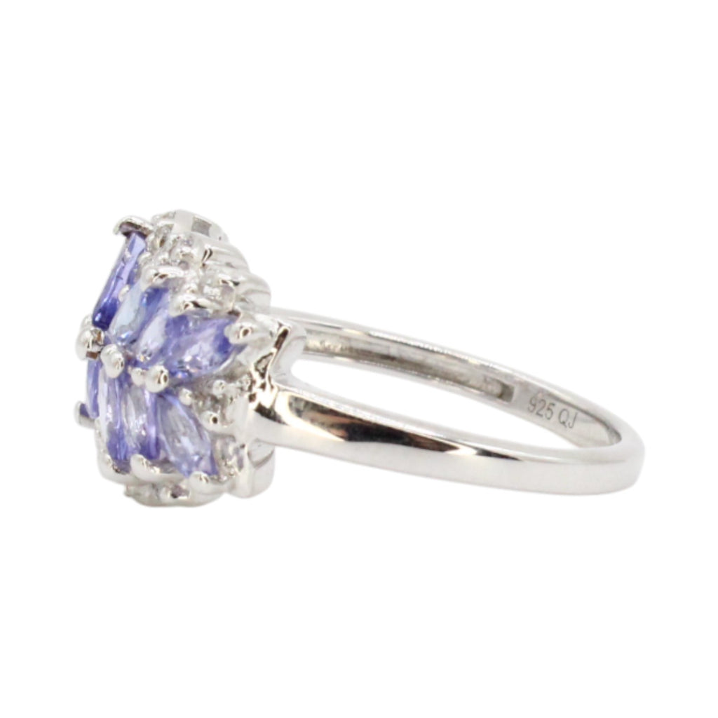 Tanzanite & White Topaz Cocktail Ring