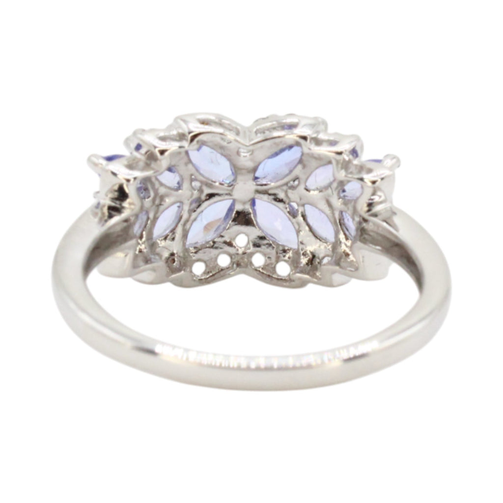 Tanzanite & White Topaz Cocktail Ring