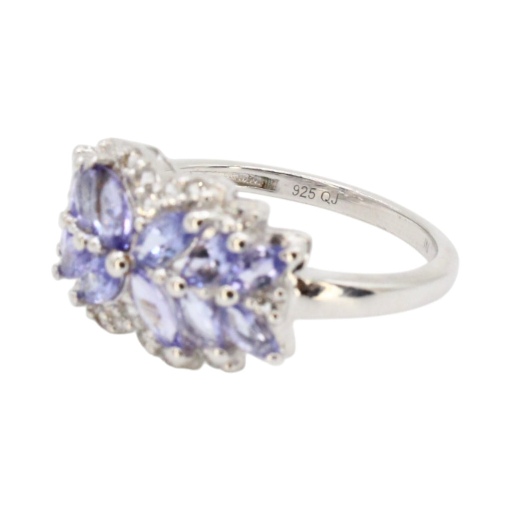 Tanzanite & White Topaz Cocktail Ring