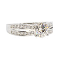 Moissanite Solitaire 1.24ctw Split Band