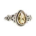 Teardrop Genuine Citrine Ring