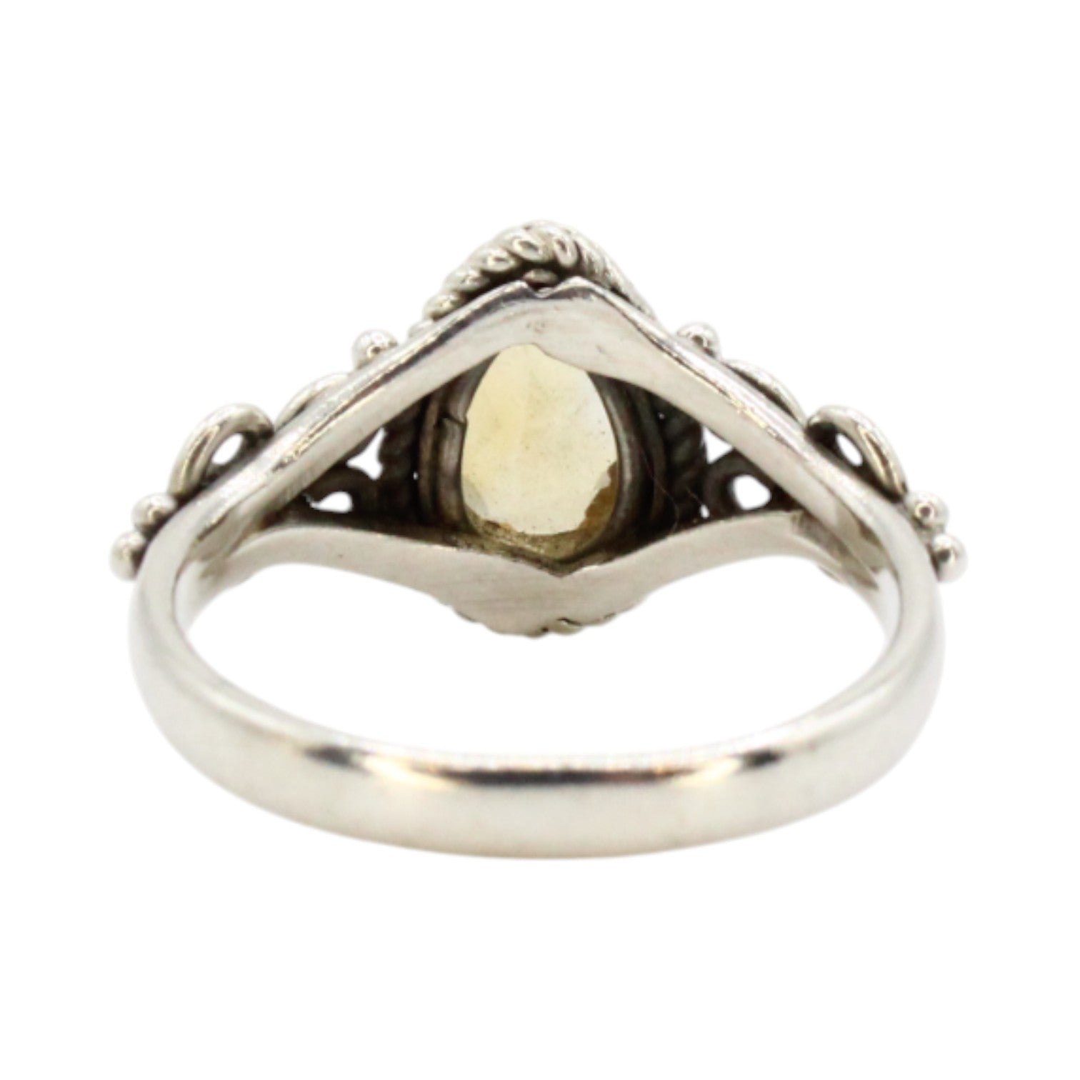 Teardrop Genuine Citrine Ring