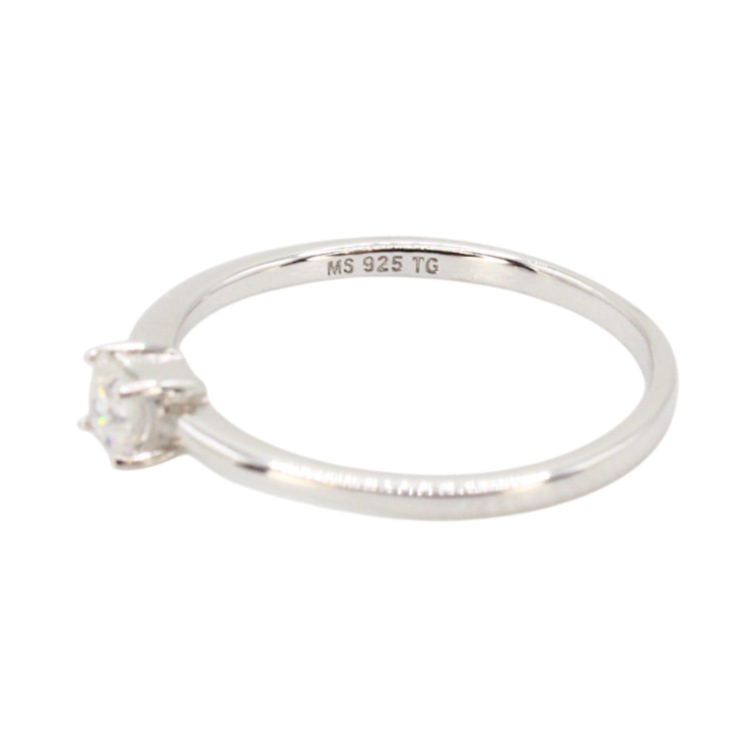 Dainty Moissanite .15ctw Solitaire Ring
