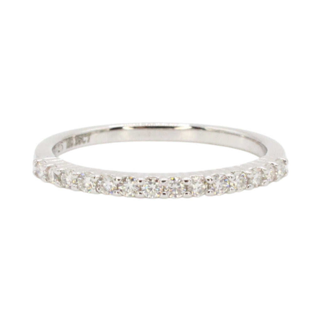 3-Stone 1.4ctw Moissanite Wedding Set