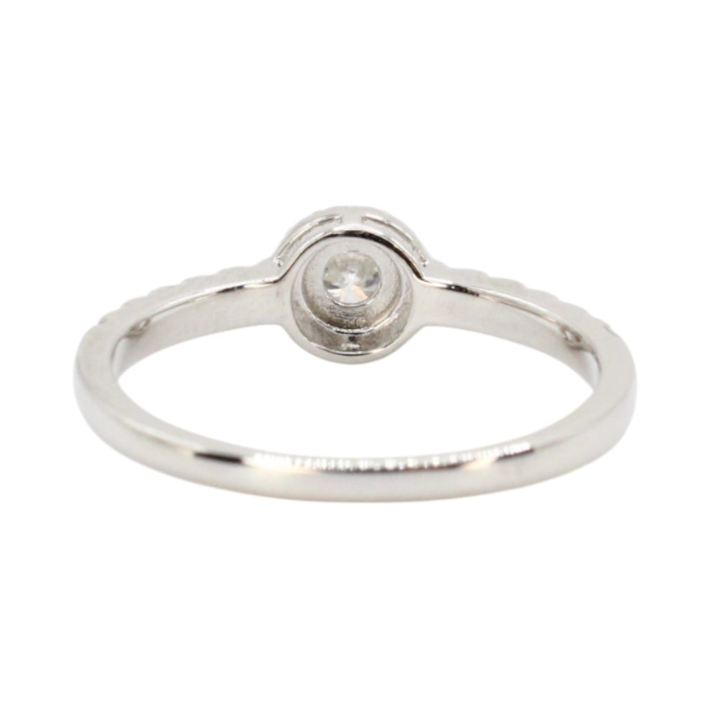 Moissanite .60ct Solitaire With Halo Ring