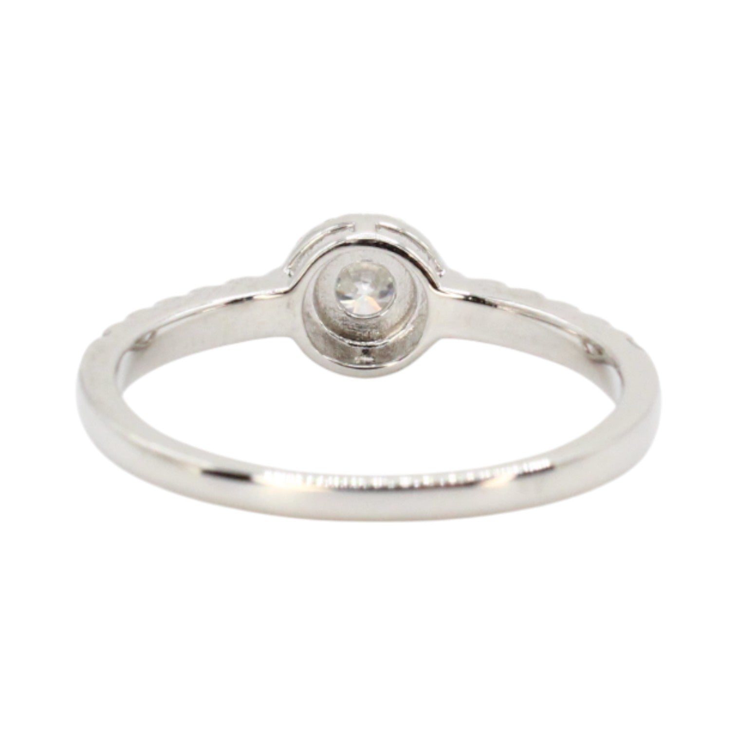 Moissanite .60ct Solitaire With Halo Ring