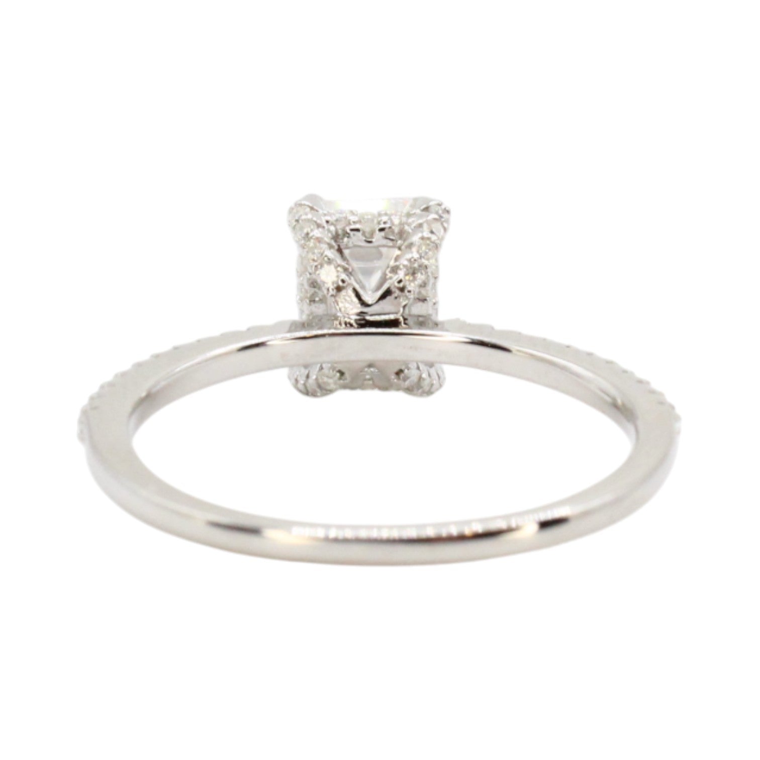 Moissanite 1.6ctw Emerald Cut Solitaire Ring