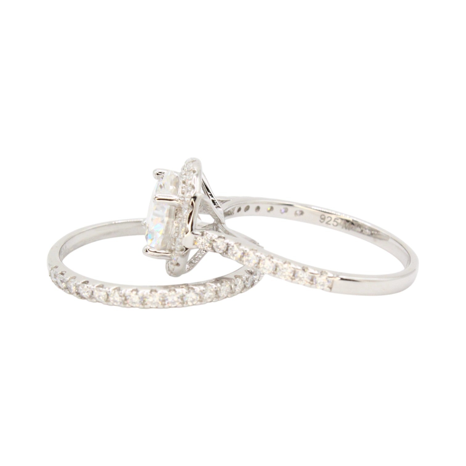 Moissanite 3.3ctw Wedding Set