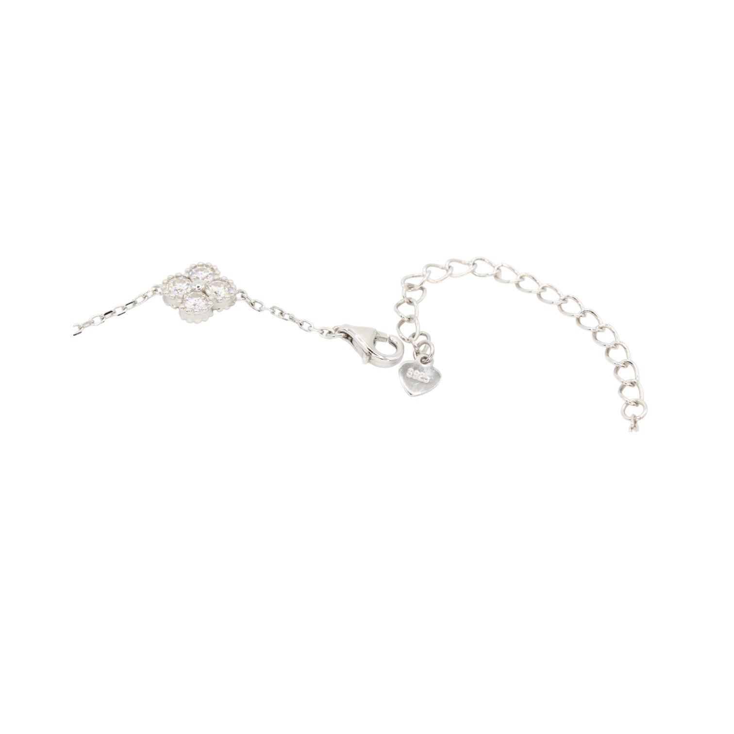 Moissanite Mini Clover Tennis Bracelet