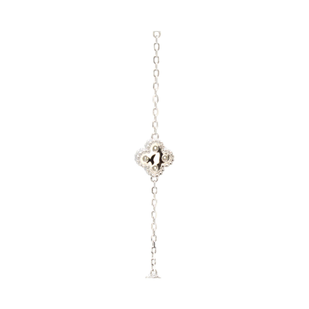 Moissanite Mini Clover Tennis Bracelet