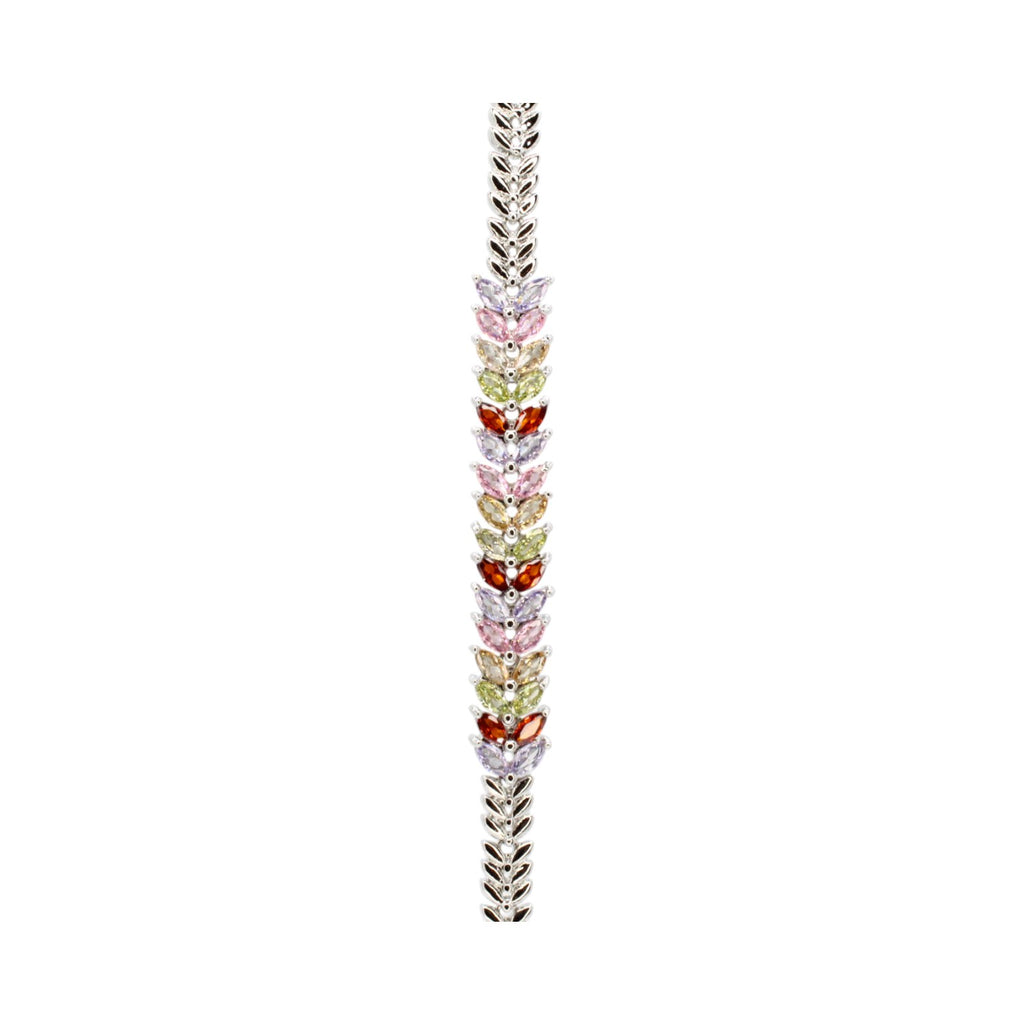 Pastel Multi Color Marquise Gemstones Bracelet