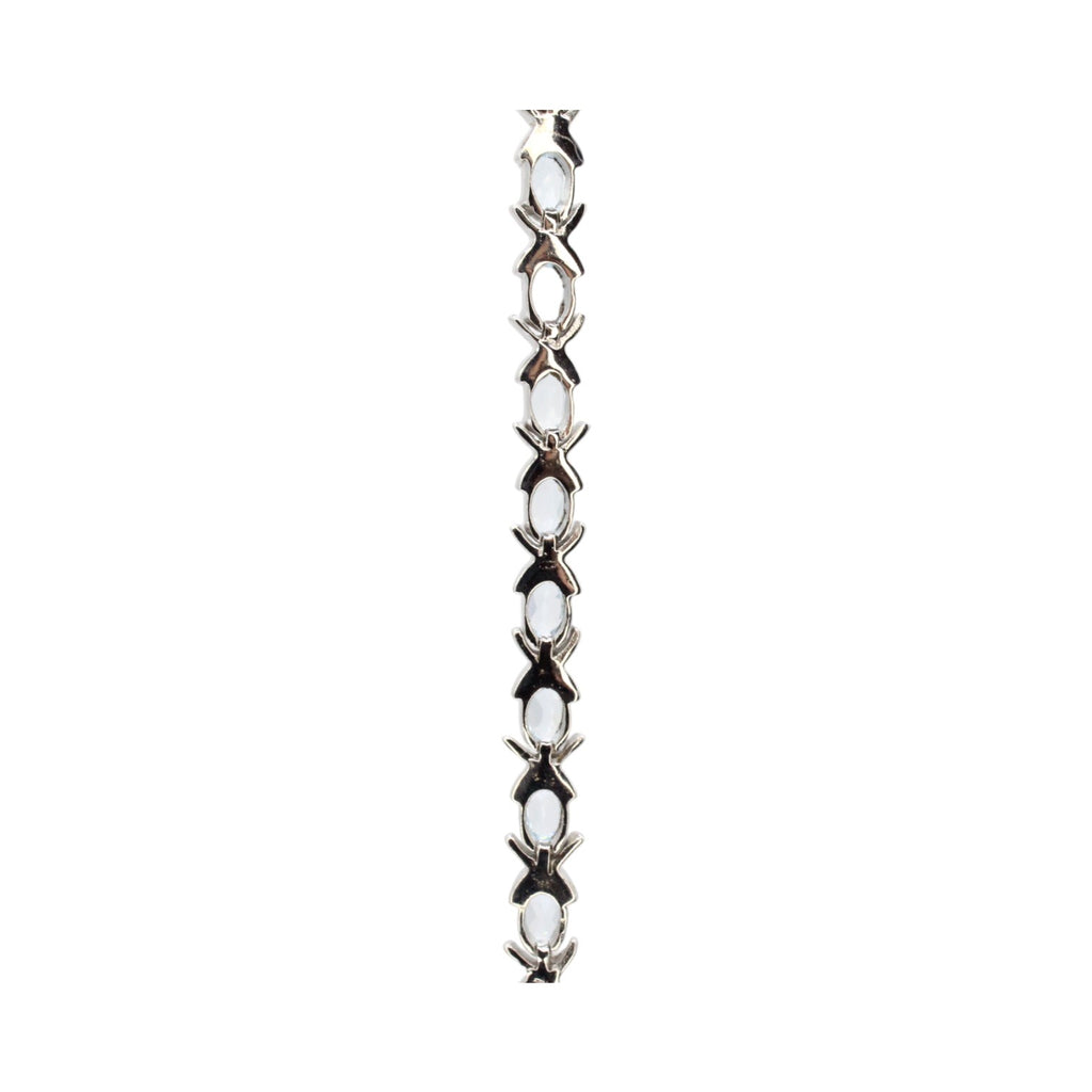 Genuine Sky Blue Topaz 13.0ctw Tennis Bracelet