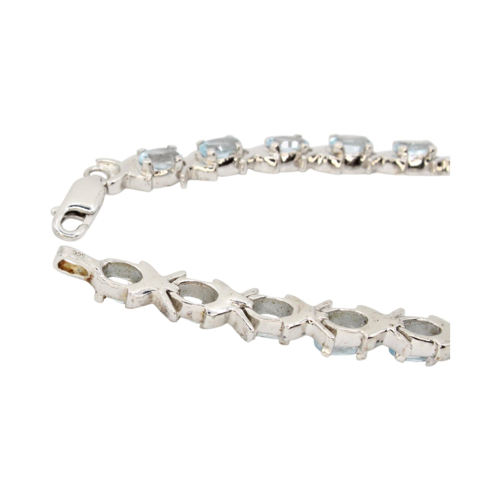 Genuine Sky Blue Topaz 13.0ctw Tennis Bracelet