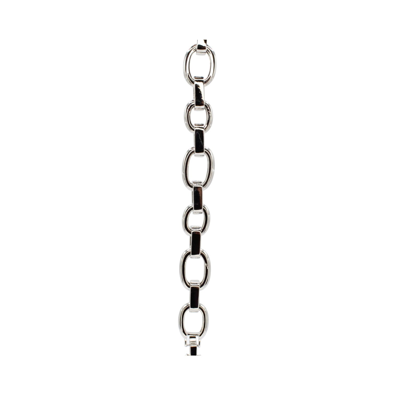 Cubic Zirconia Oval Link Chain Bracelet