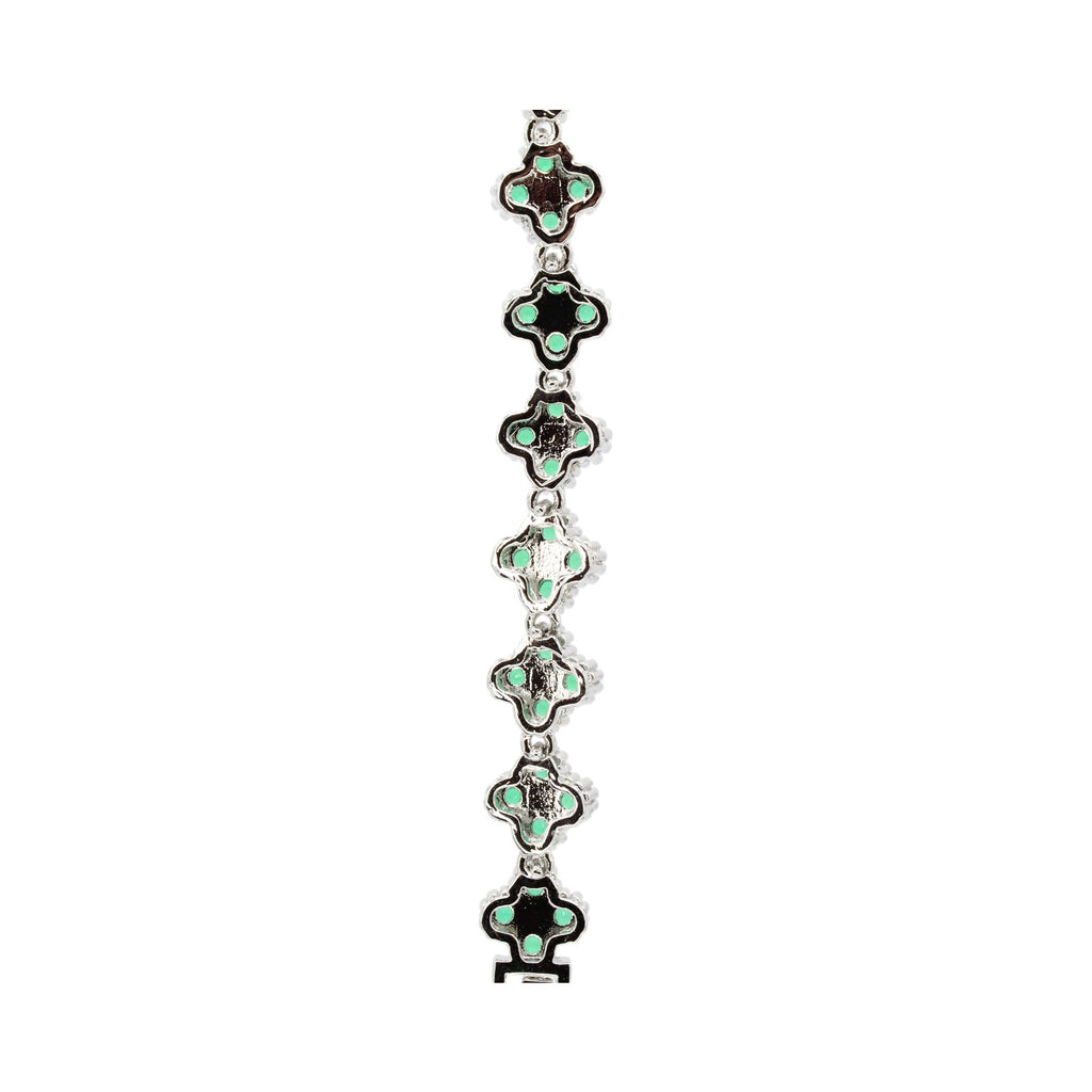 Emerald Clover Tennis Bracelet