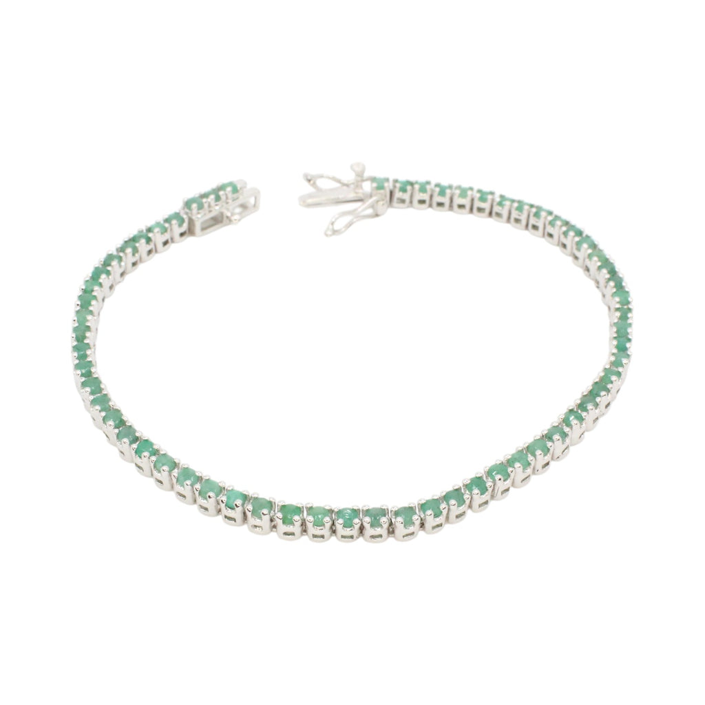 Genuine Natural Emerald 1.83ctw Tennis Bracelet