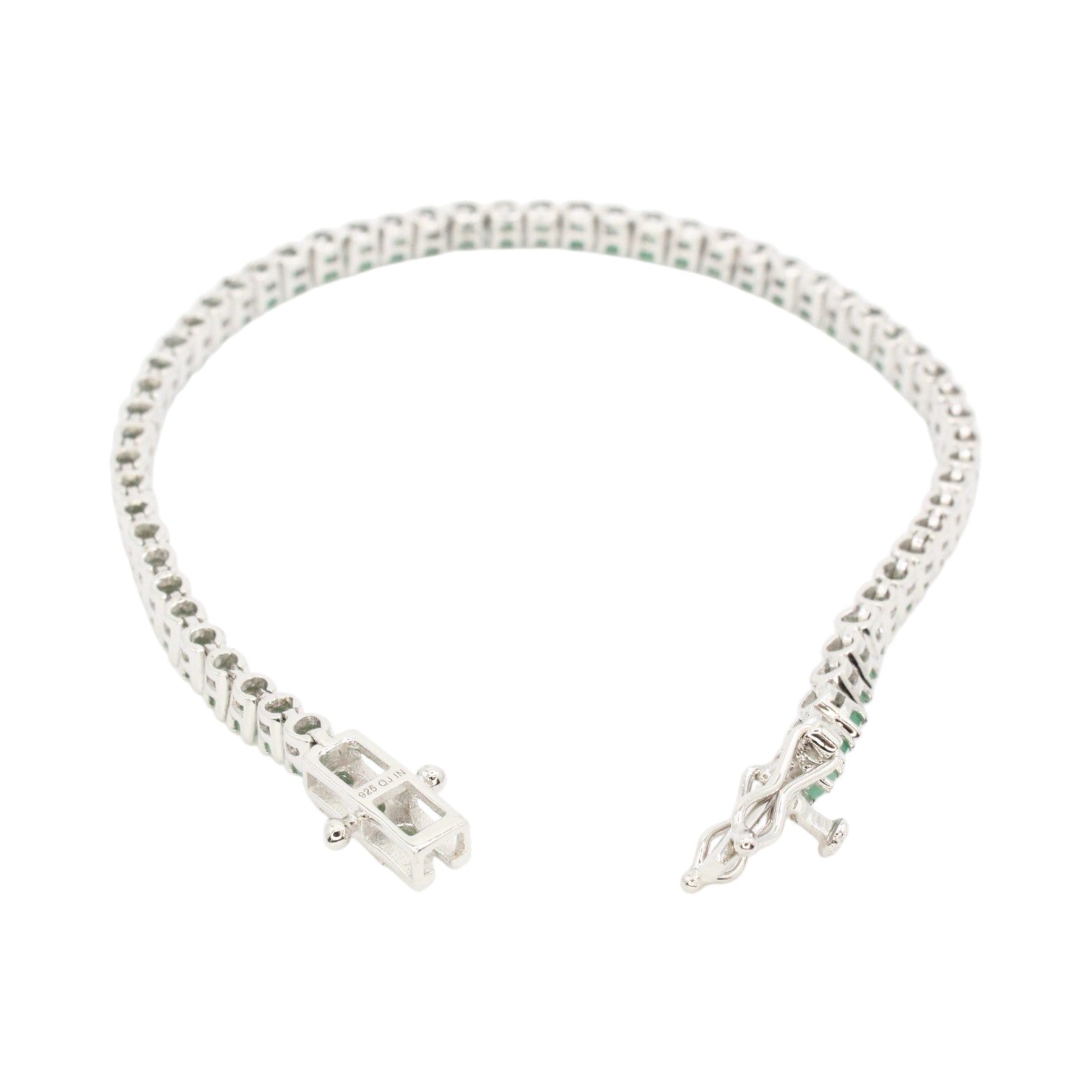 Genuine Natural Emerald 1.83ctw Tennis Bracelet