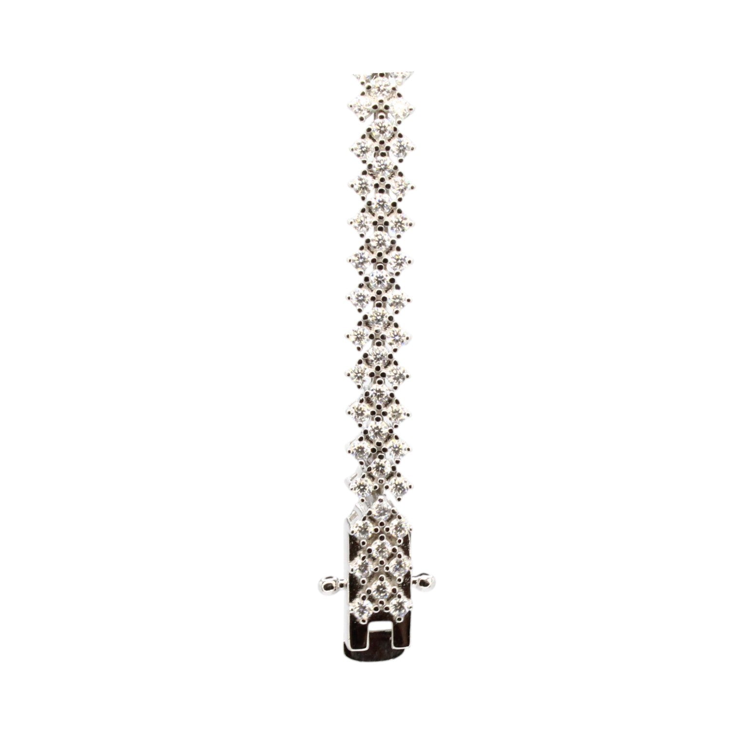 Moissanite 2.9ctw Chevron Tennis Bracelet