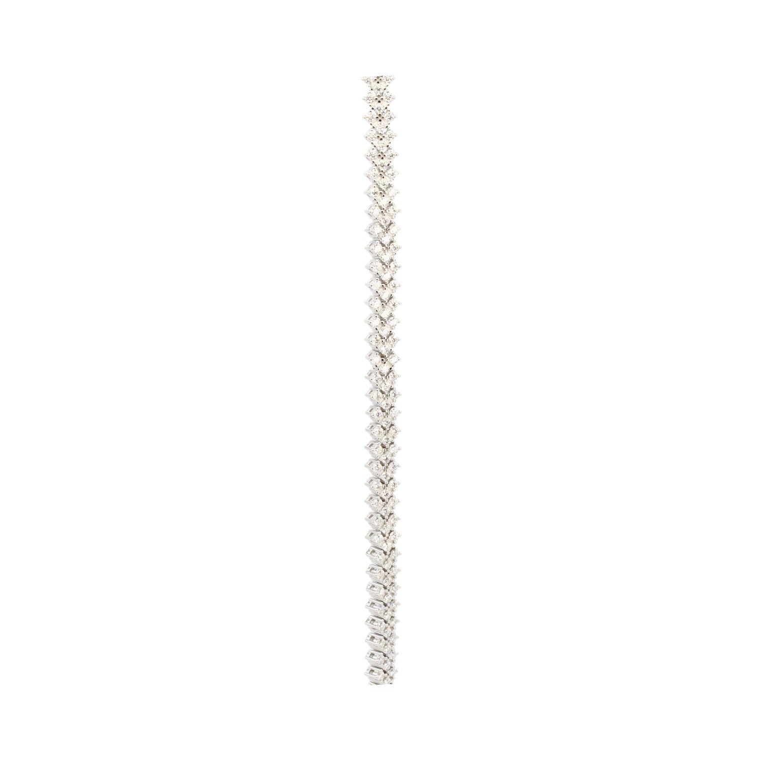 Moissanite 2.9ctw Chevron Tennis Bracelet