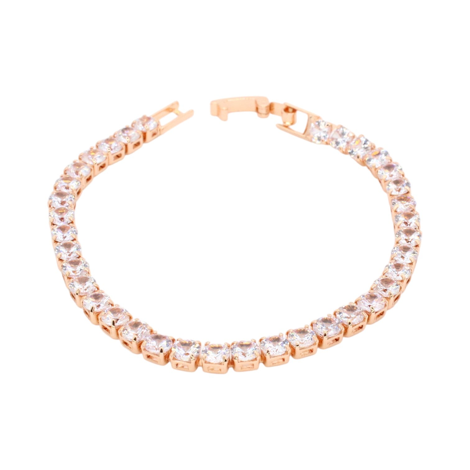 CZ Tennis Bracelet Rosegold
