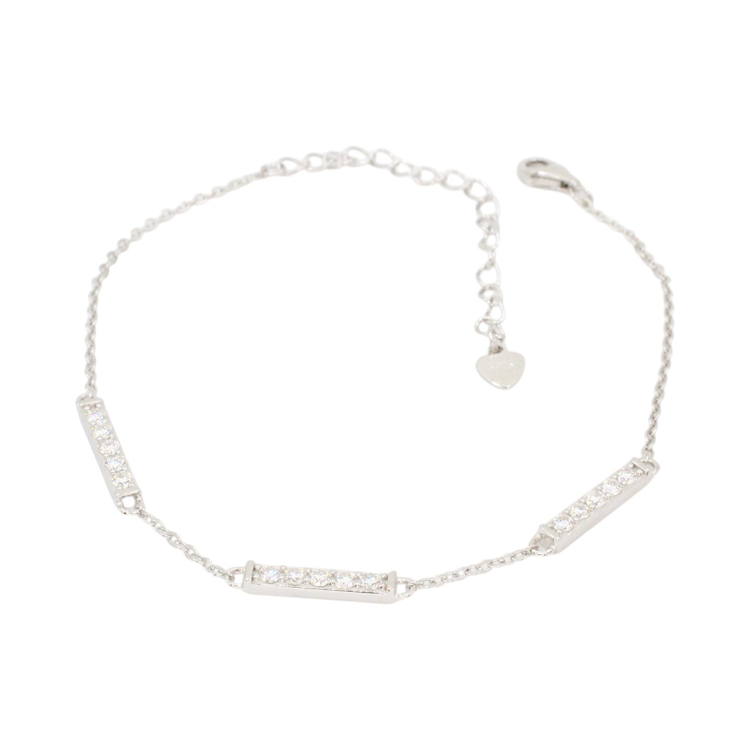 Moissanite 3 Bars Bracelet