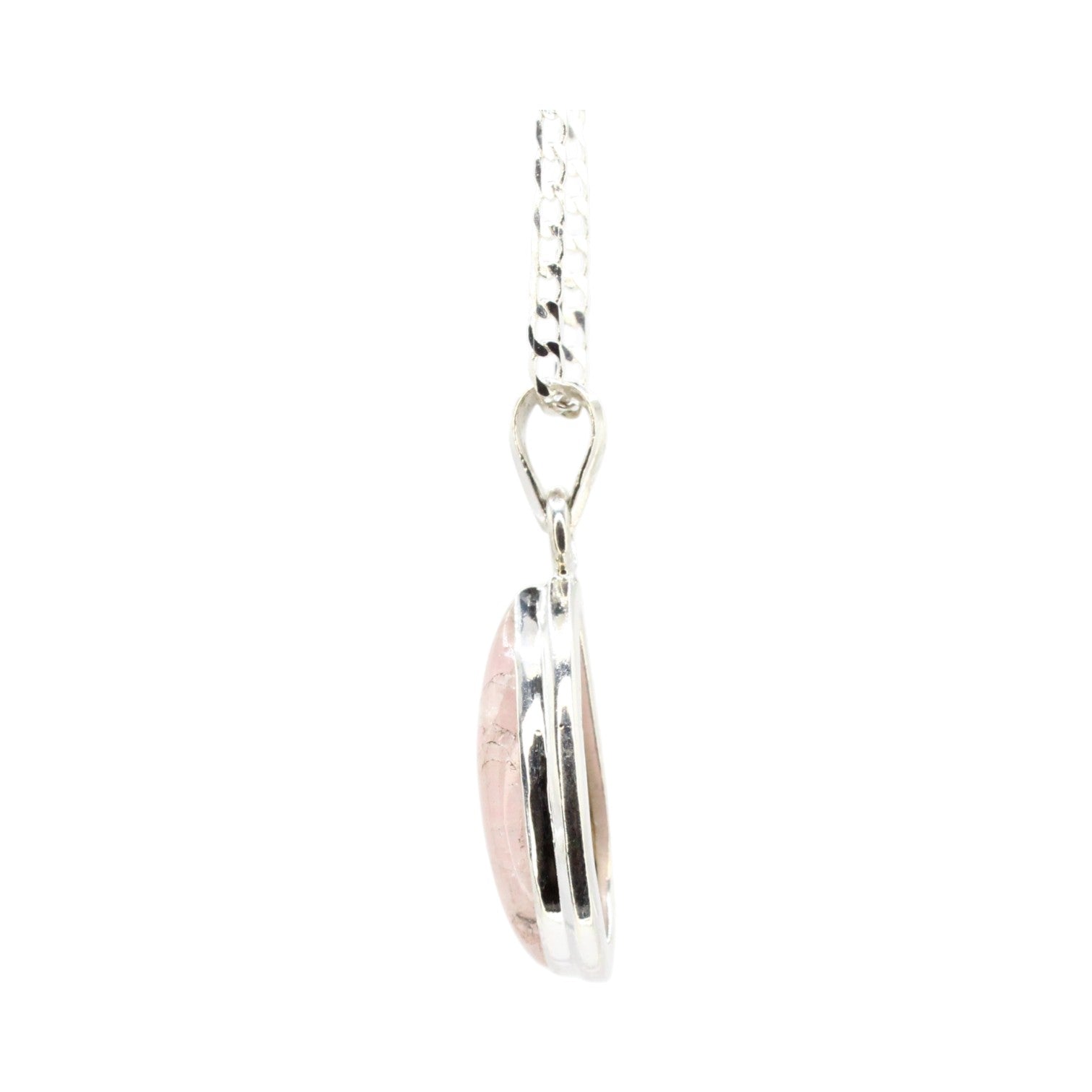 Genuine Teardrop Blush Morganite Necklace