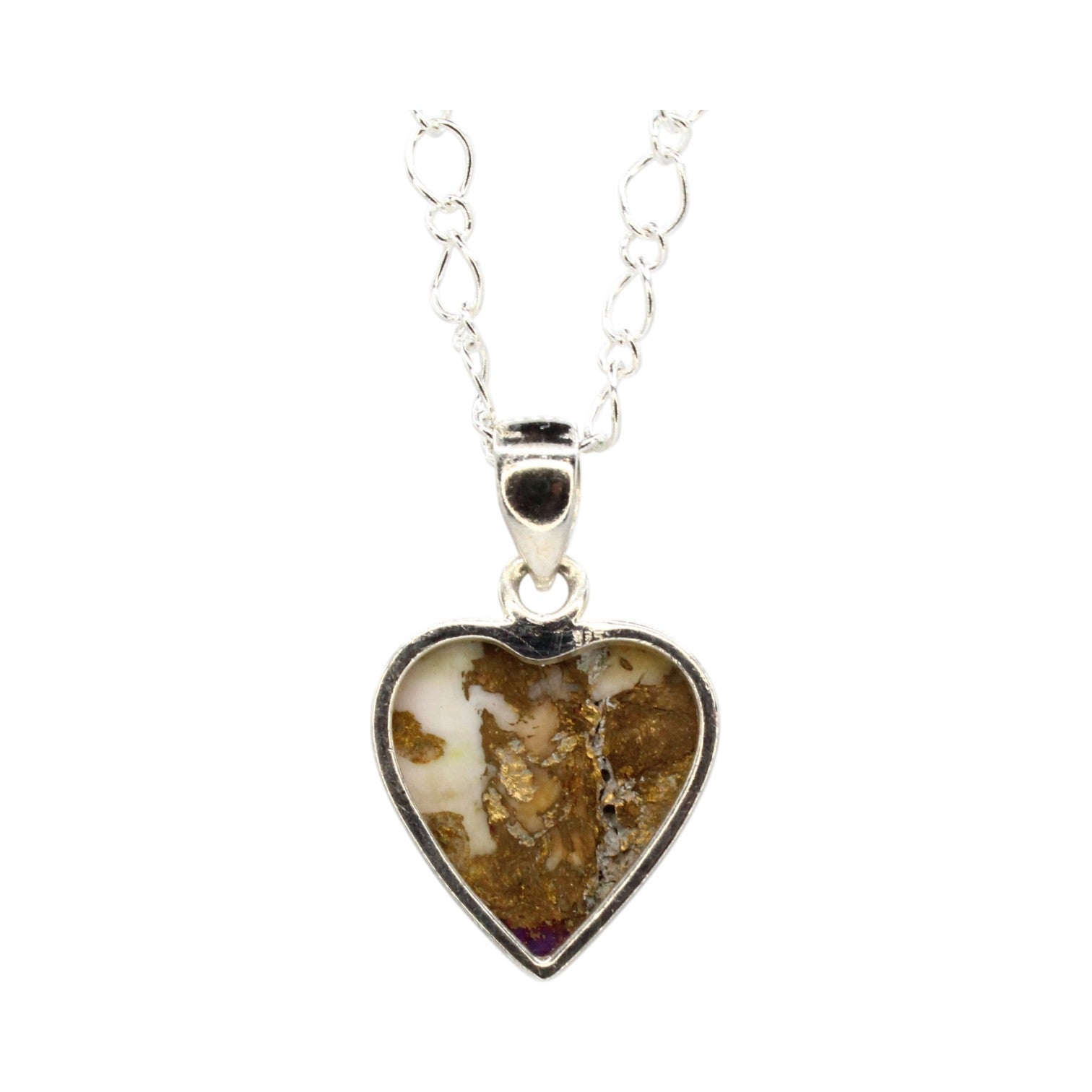 Spiny Oyster Purple Dahlia Heart Necklace