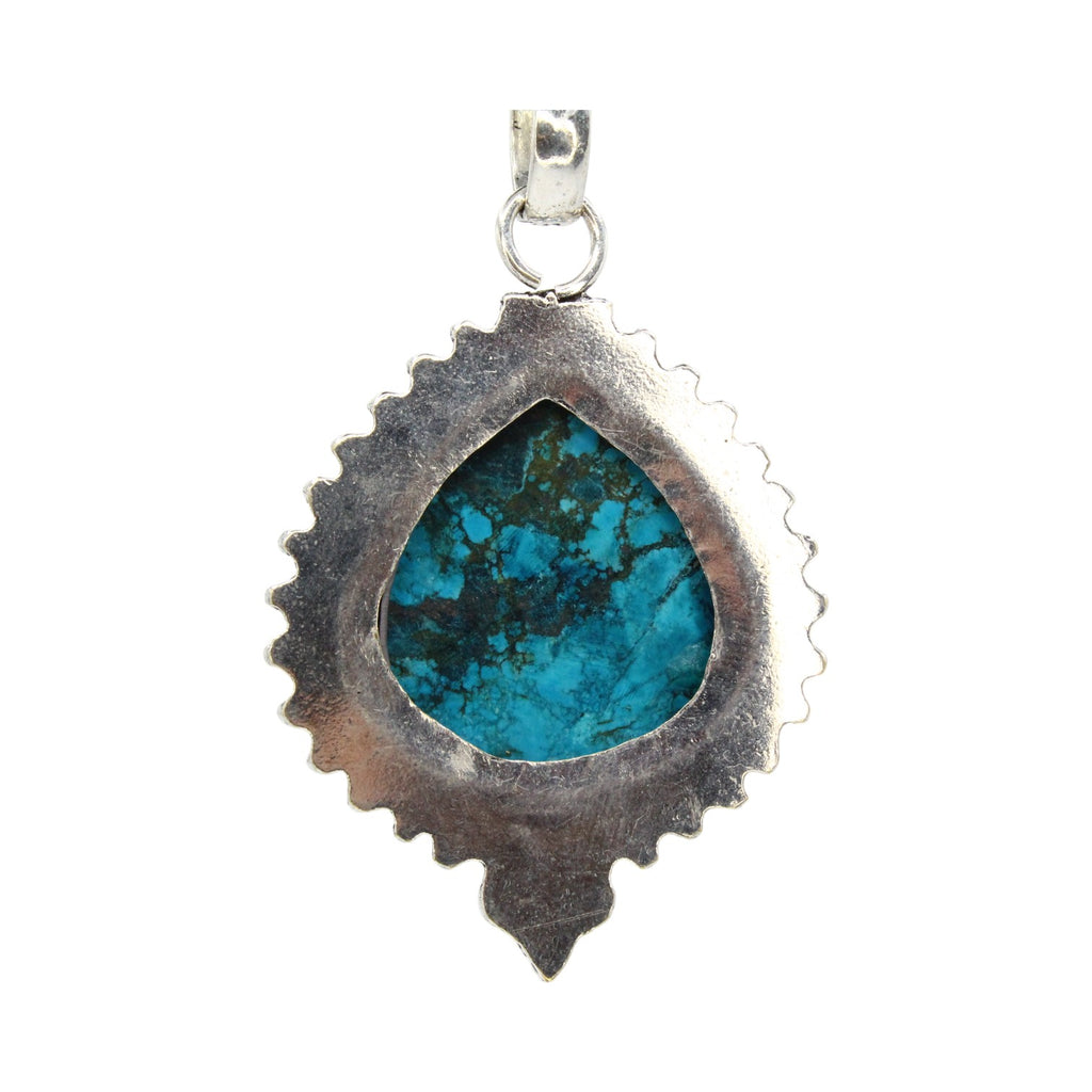 Genuine Chocolate Turquoise Chubby Pear Necklace