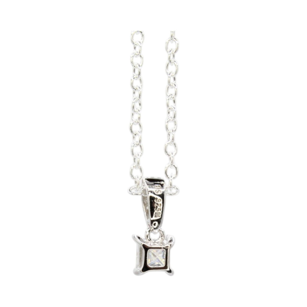 Princess Moissanite Solitaire .40ct  Necklace