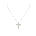 Medium Moissanite Cross Necklace