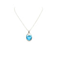 Ice Blue Dahlia Turquoise Necklace