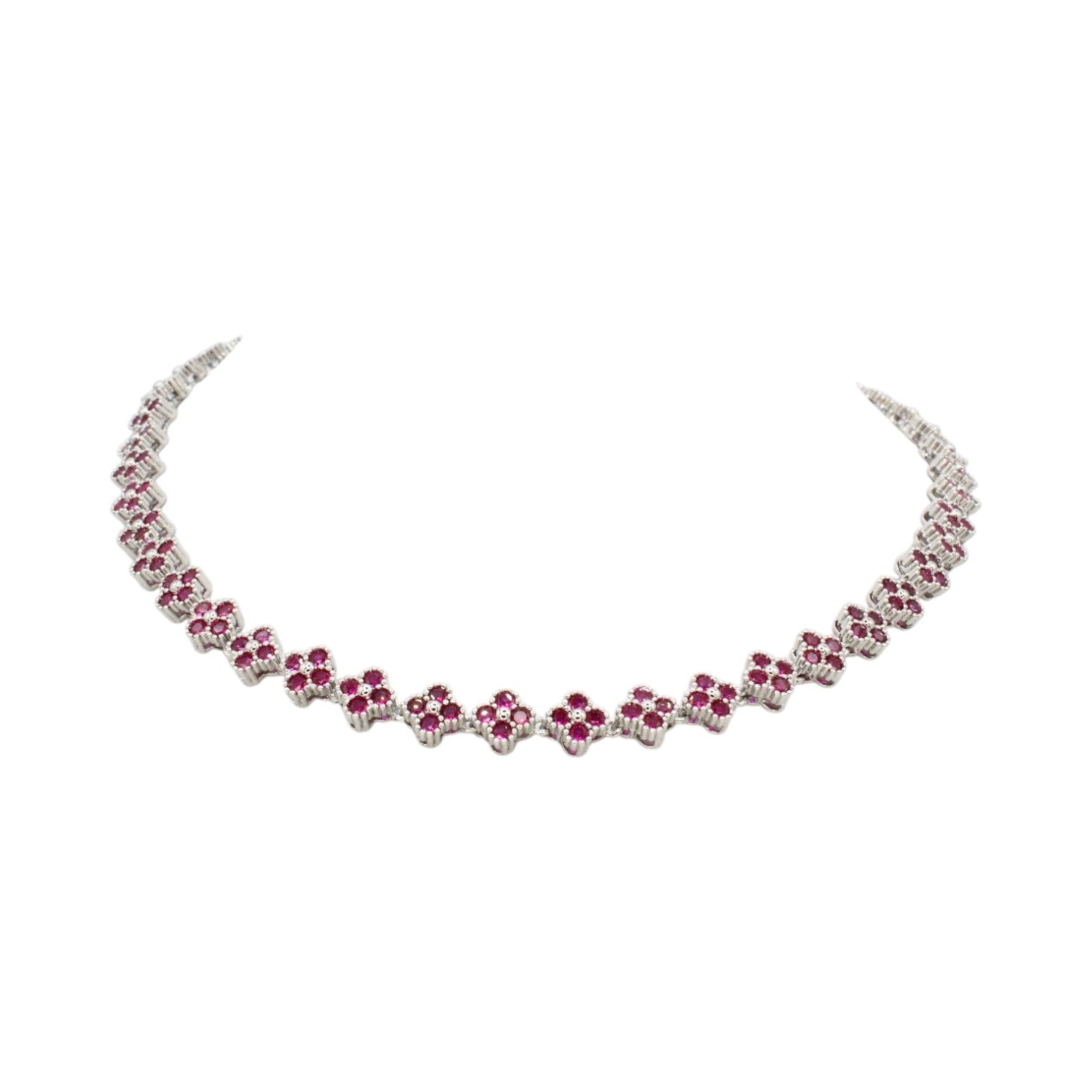 Clover Tennis Necklace