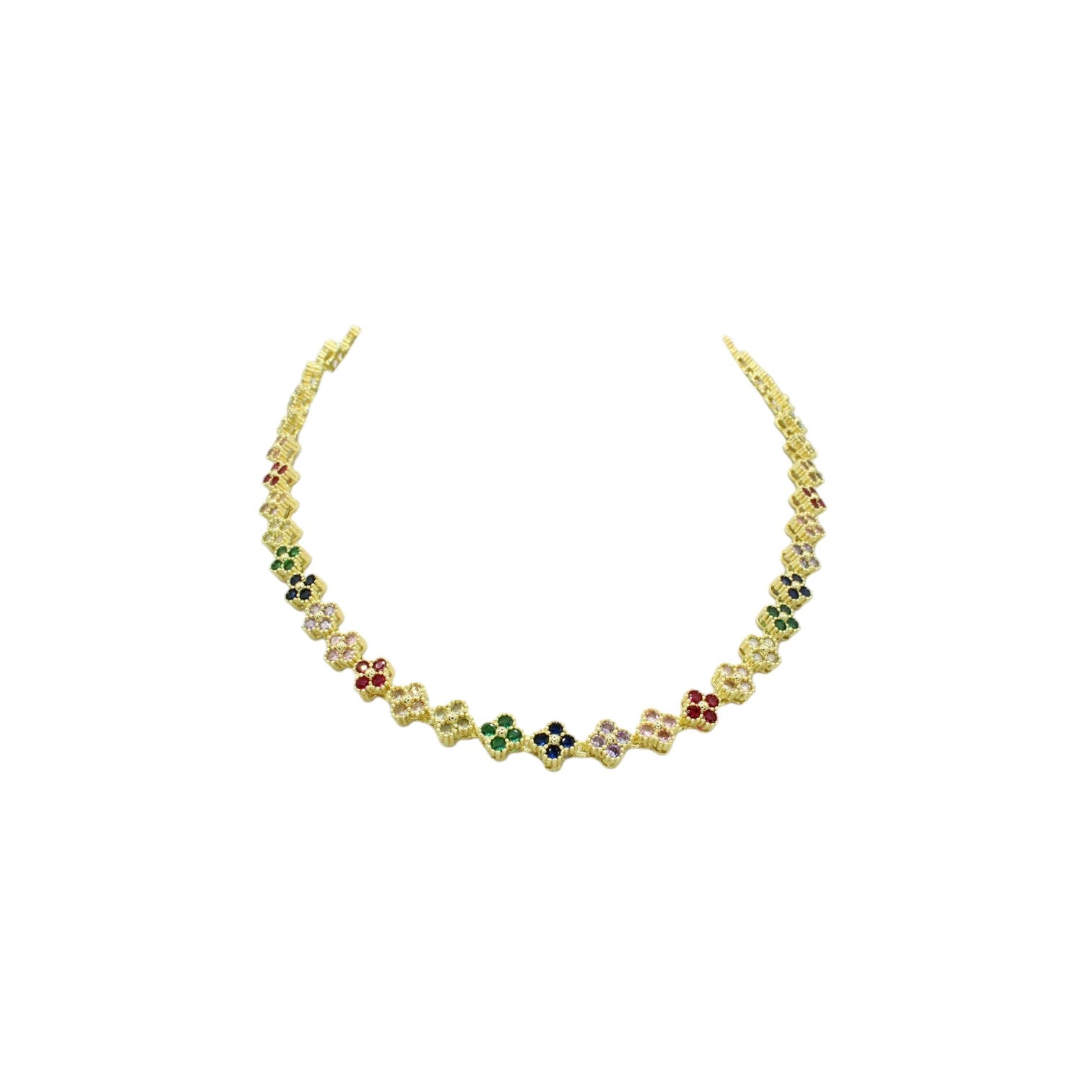 Clover Tennis Necklace