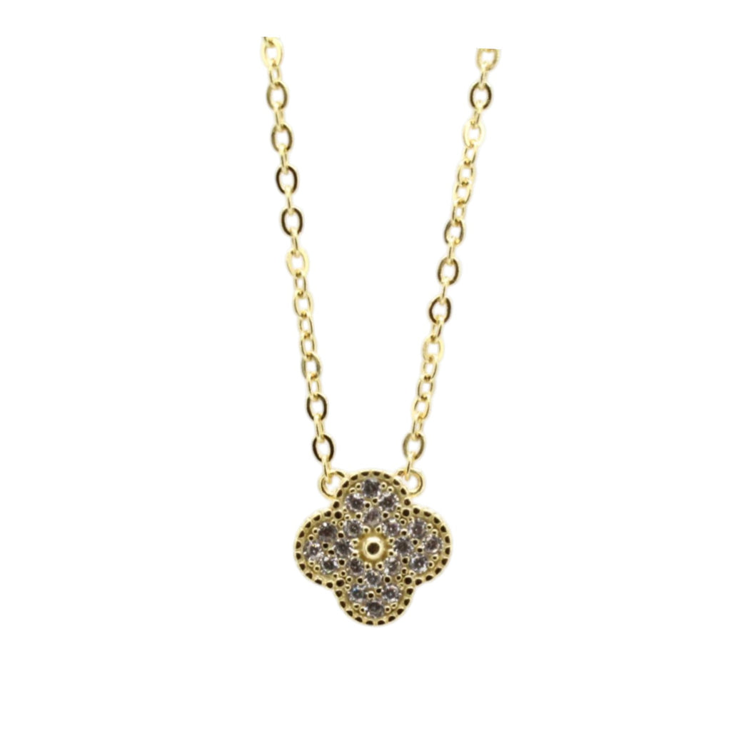 Moissanite Micro Clover Necklace