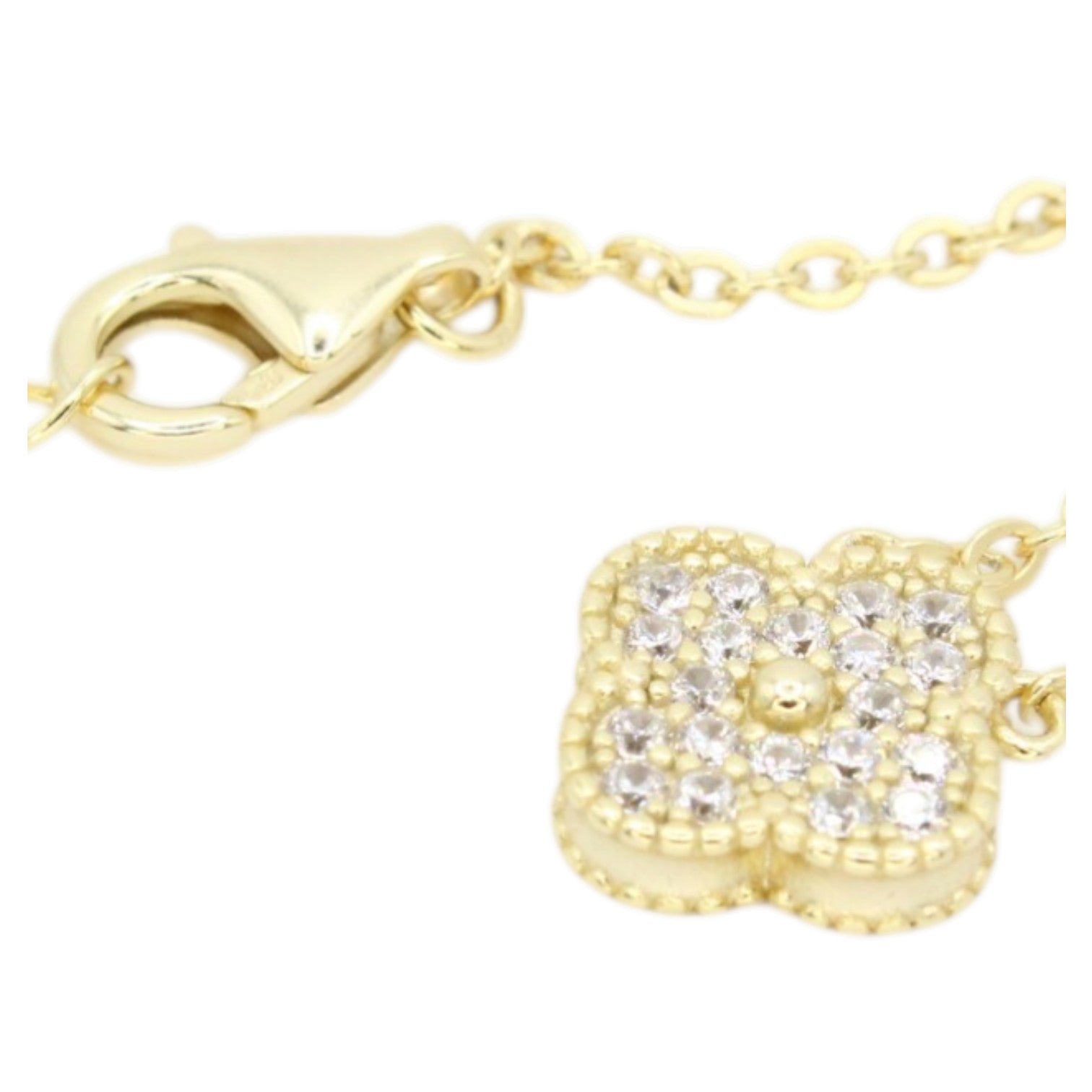 Moissanite Micro Clover Necklace