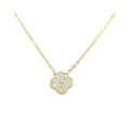 Moissanite Micro Clover Necklace