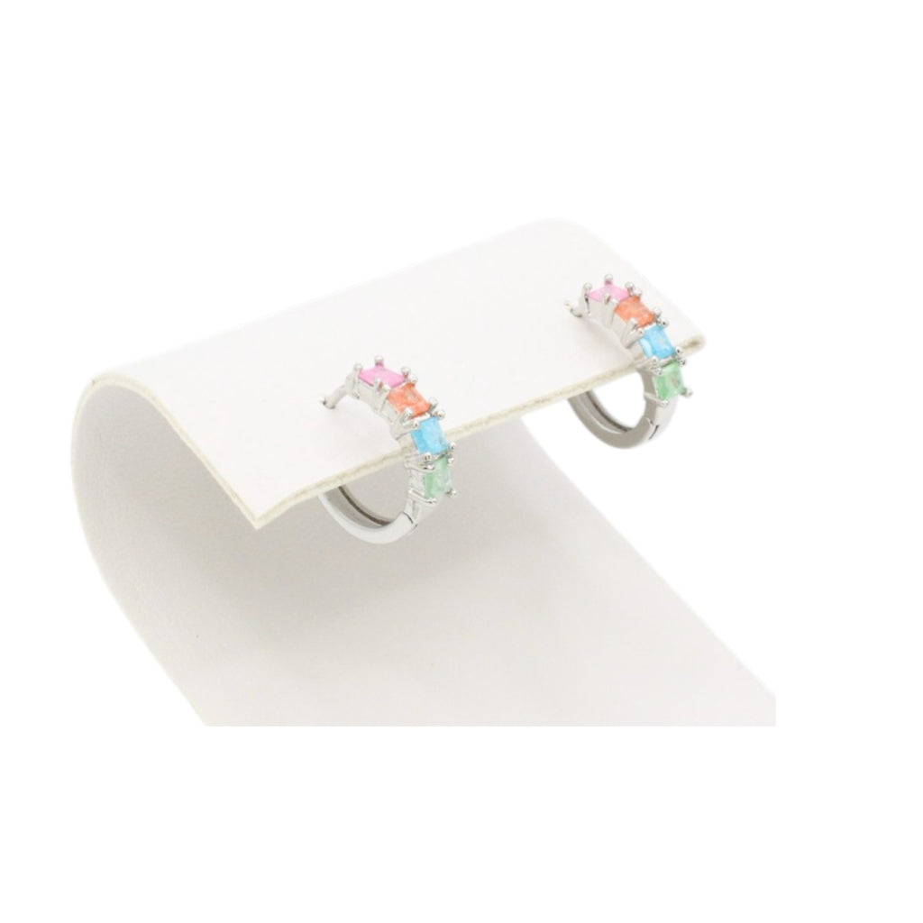 Candy Quartz Huggie Earrings