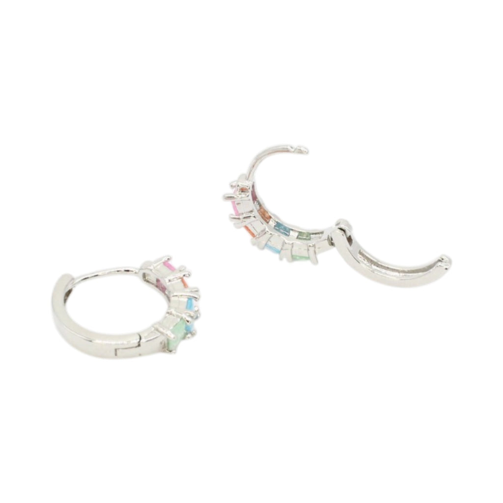 Candy Quartz Huggie Earrings