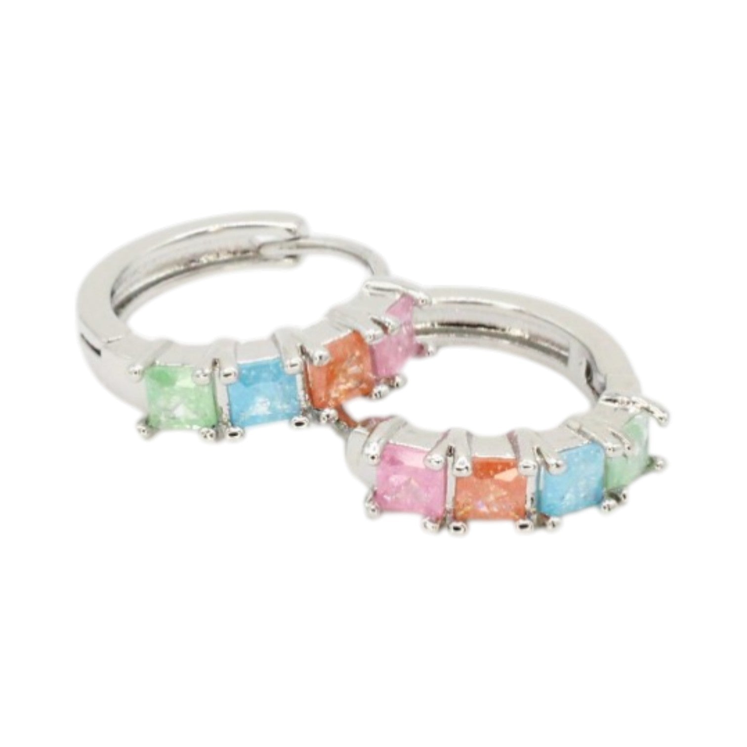 Candy Quartz Huggie Earrings