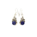 Genuine Blue Lapis Dangle Earrings