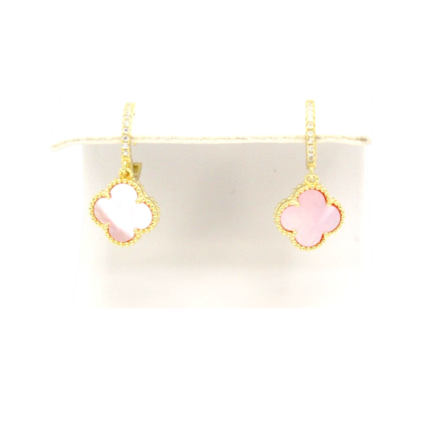 Clover Dangle Huggie Earrings