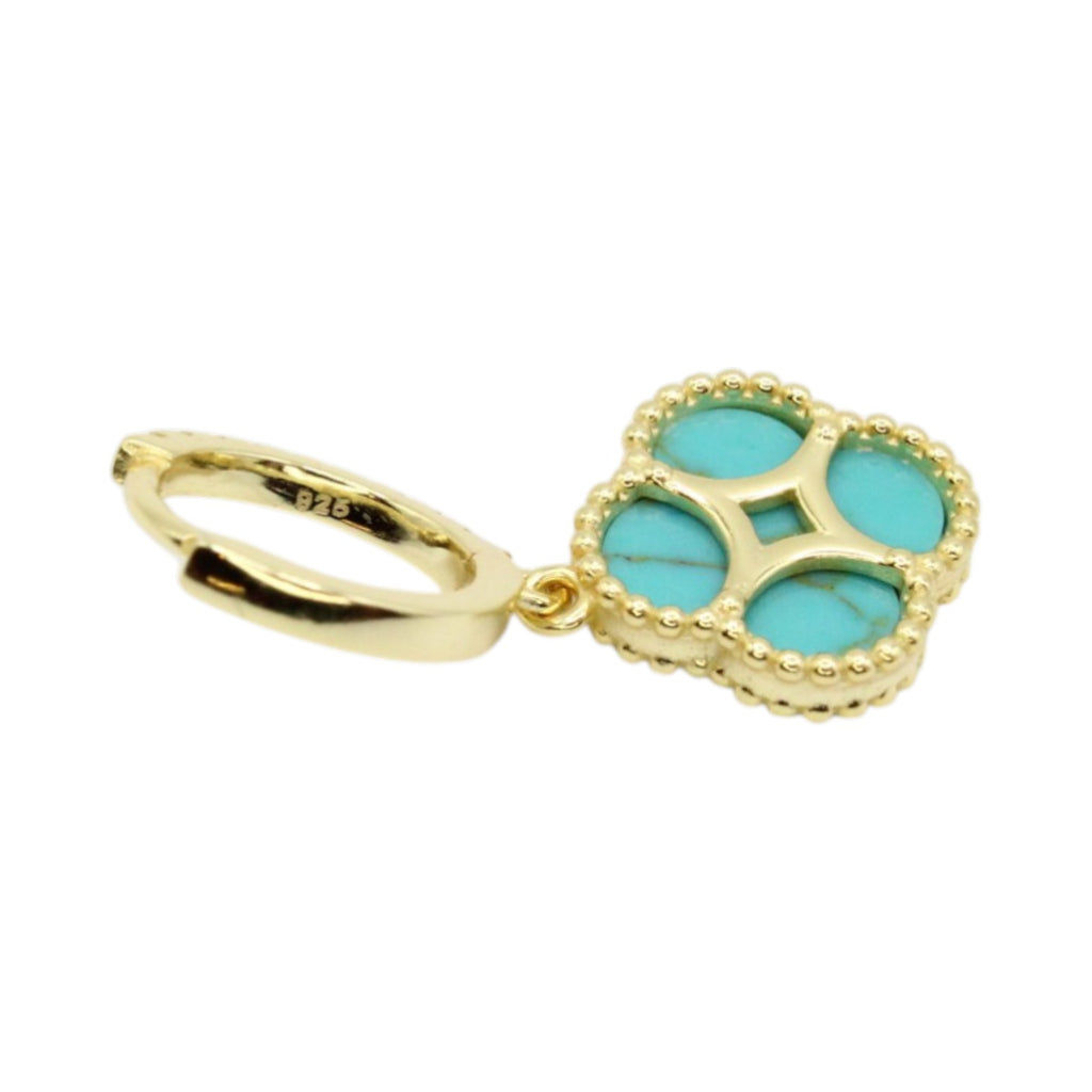 Clover Dangle Huggie Earrings