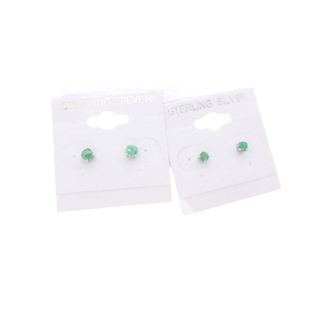 Natural Emerald Stud Earrings